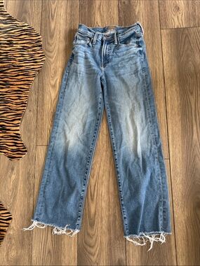 Mother mid rise rambler Jean fray enjoy the ride size 23